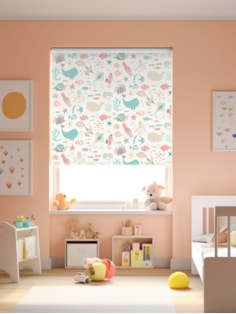 Under The Sea Pastel Childrens Roller Blind