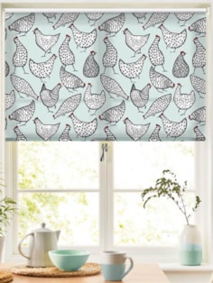 Chickens Duck Egg Roller Blind