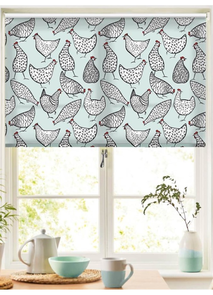 Chickens Duck Egg Roller Blind