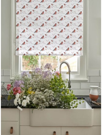 Bullfinch Roller Blind by Lorna Syson