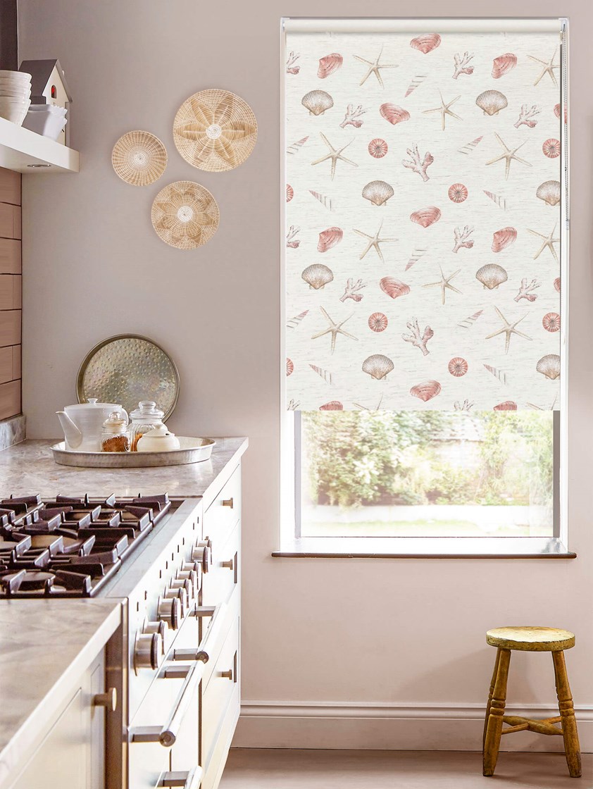 Beachcomber on Linen Blackout Roller Blind