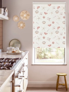 Beachcomber on Linen Blackout Roller Blind