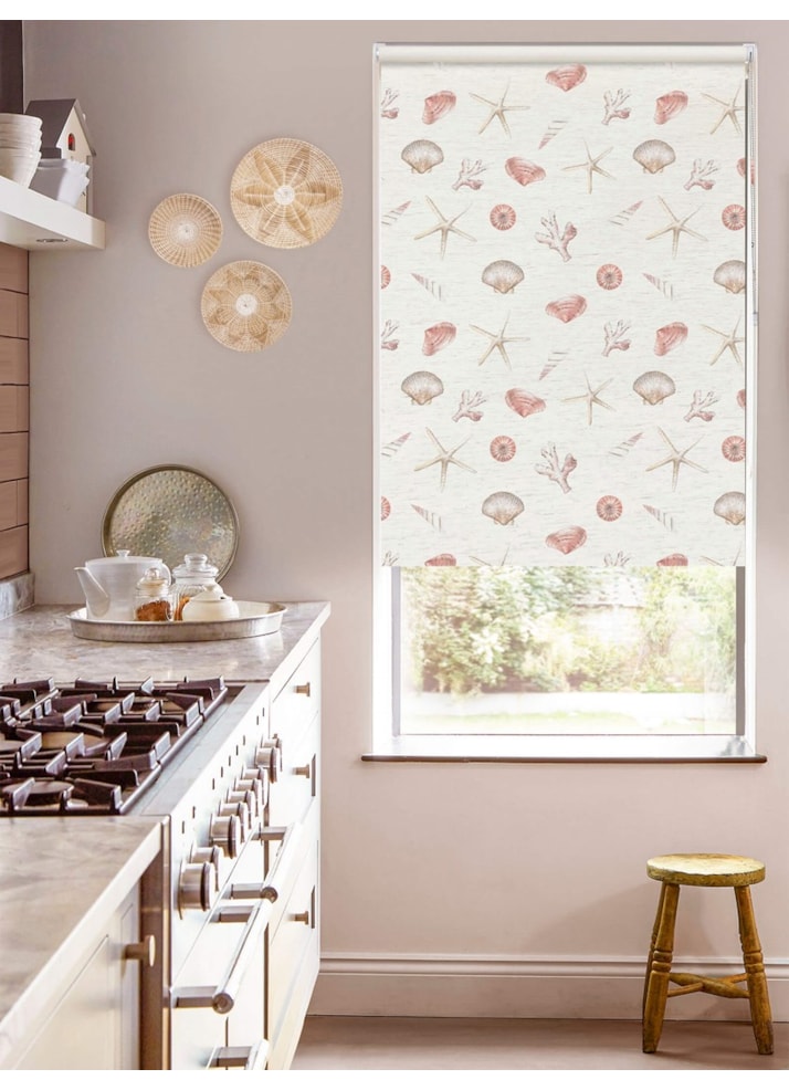 Beachcomber on Linen Blackout Roller Blind