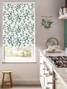 Climbers Forest on Linen Blackout Roller Blind