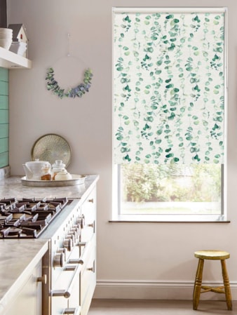 Eucalyptus Forest on Linen Blackout Roller Blind