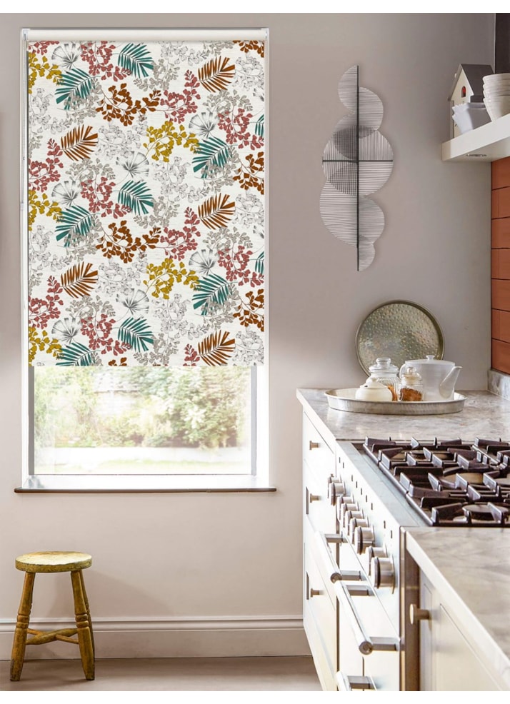 Maidenhair Cedar on Linen Blackout Roller Blind