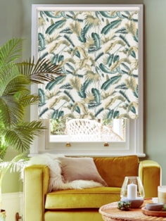 Venezuela Verdant on Linen Blackout Roller Blind