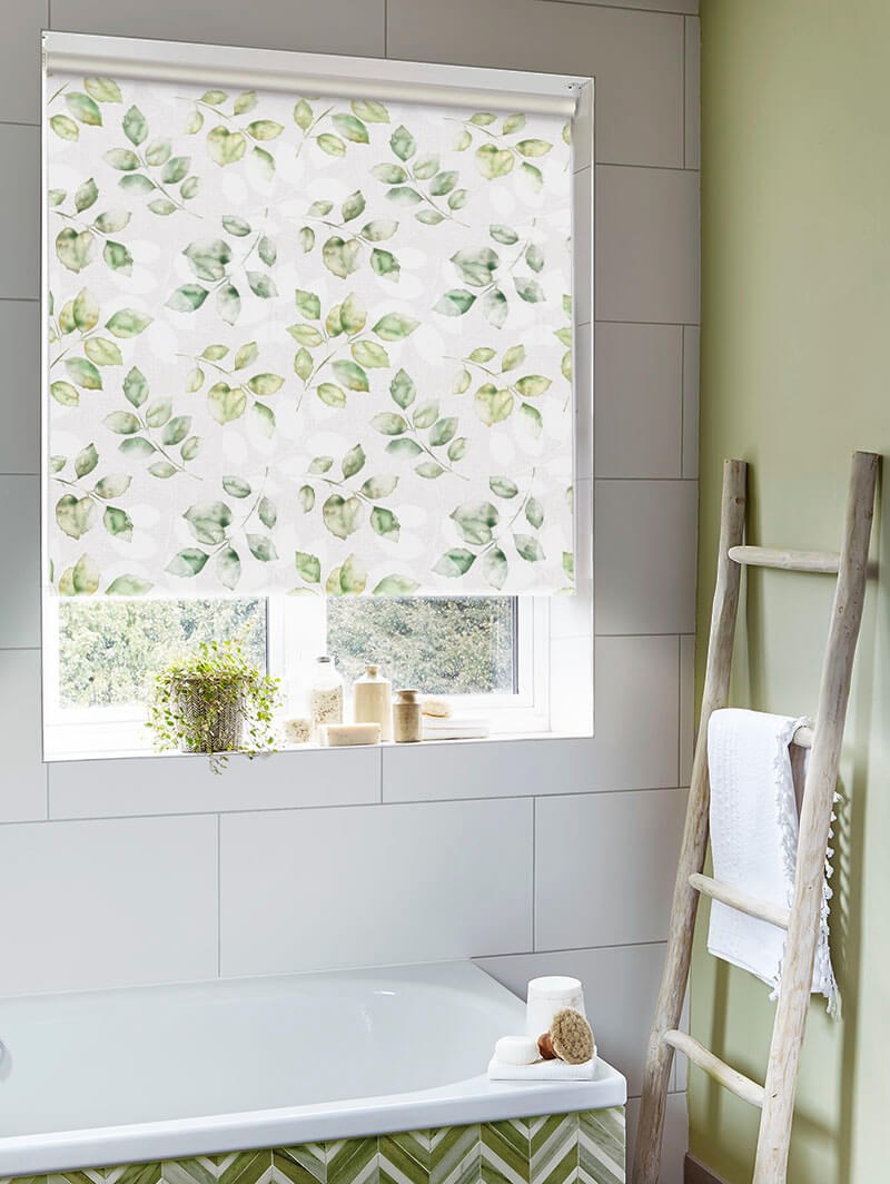 Ash Leaf Green Roller Blind