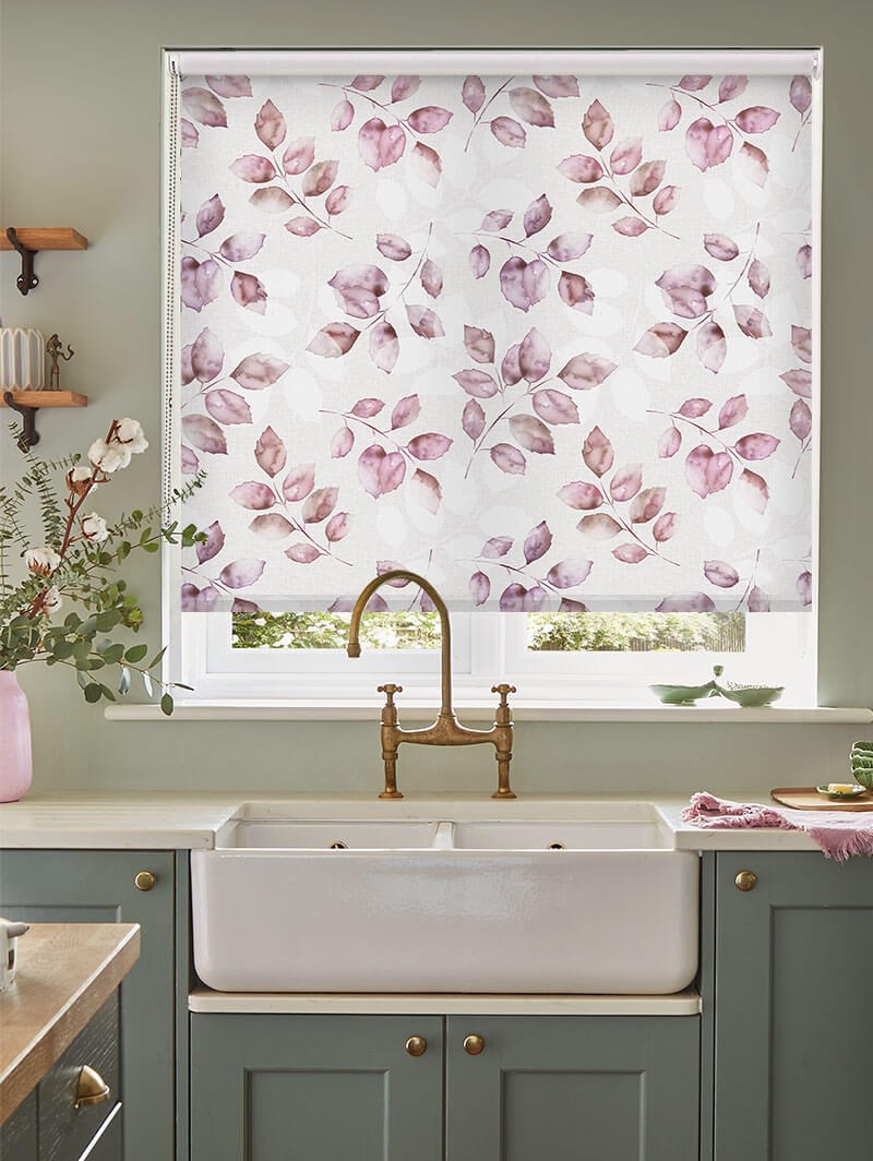 Ash Leaf Plum Roller Blind