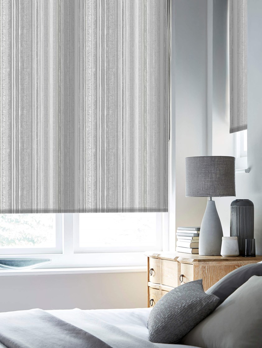 Bottesford Stripe Grey Roller Blind