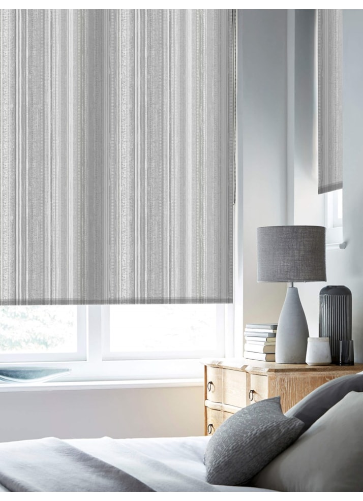 Bottesford Stripe Grey Roller Blind