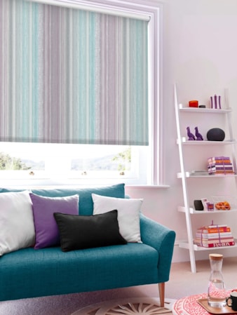 Bottesford Stripe Pale Berry Roller Blind