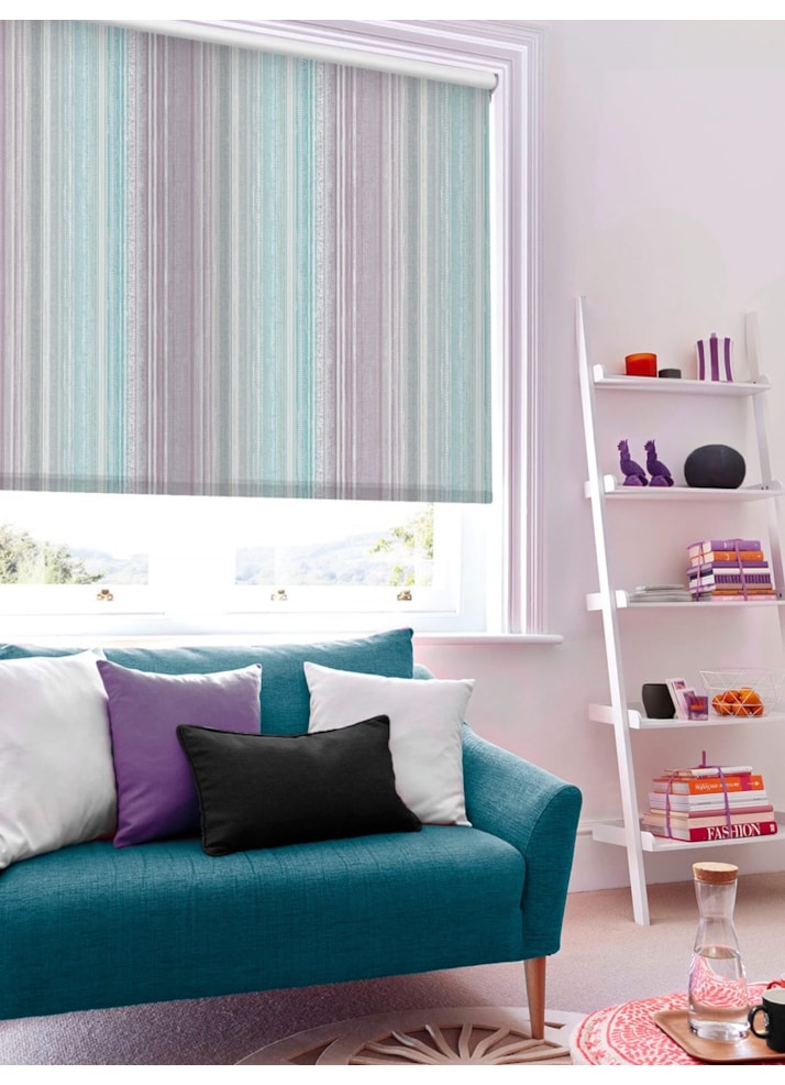 Bottesford Stripe Pale Berry Roller Blind