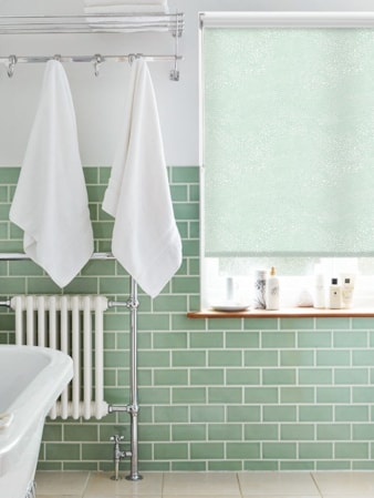 Cascade Mint Green Roller Blind