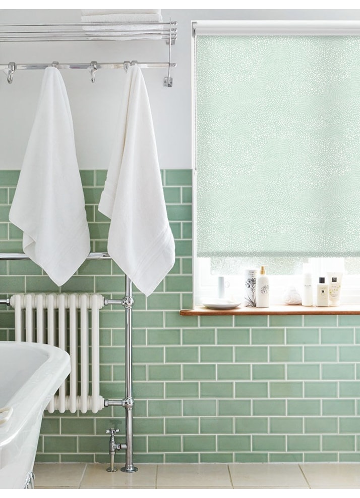 Cascade Mint Green Roller Blind