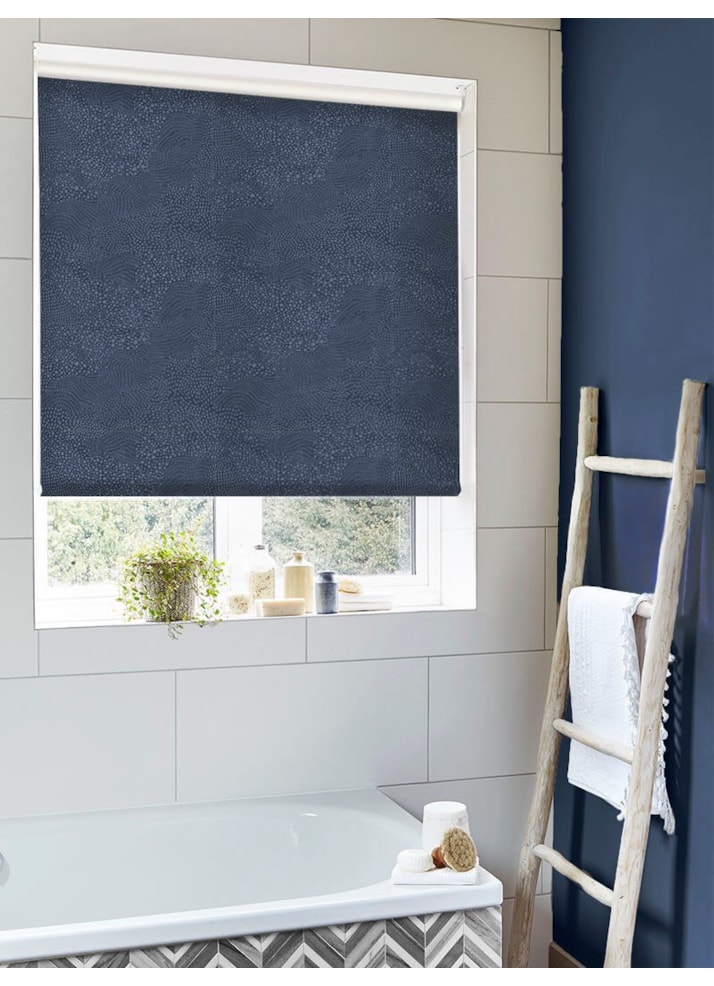 Cascade Ocean Blue Roller Blind