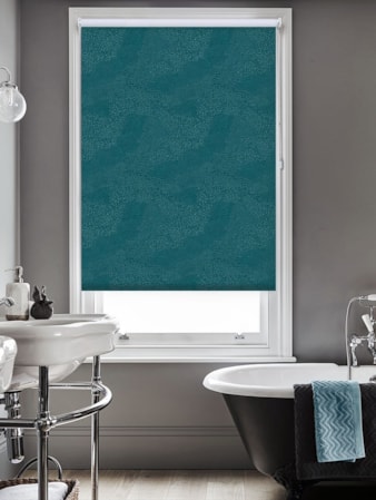 Cascade Teal Roller Blind