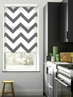 Dark Grey Chevron