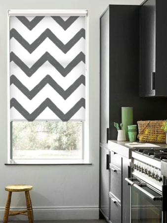 Dark Grey Chevron