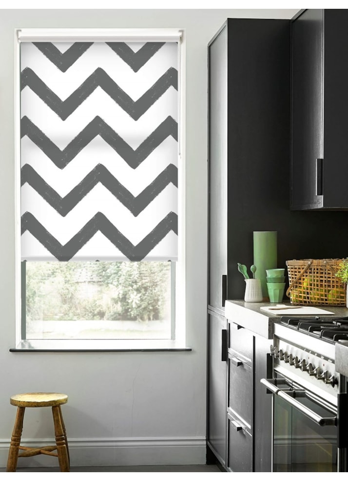 Dark Grey Chevron