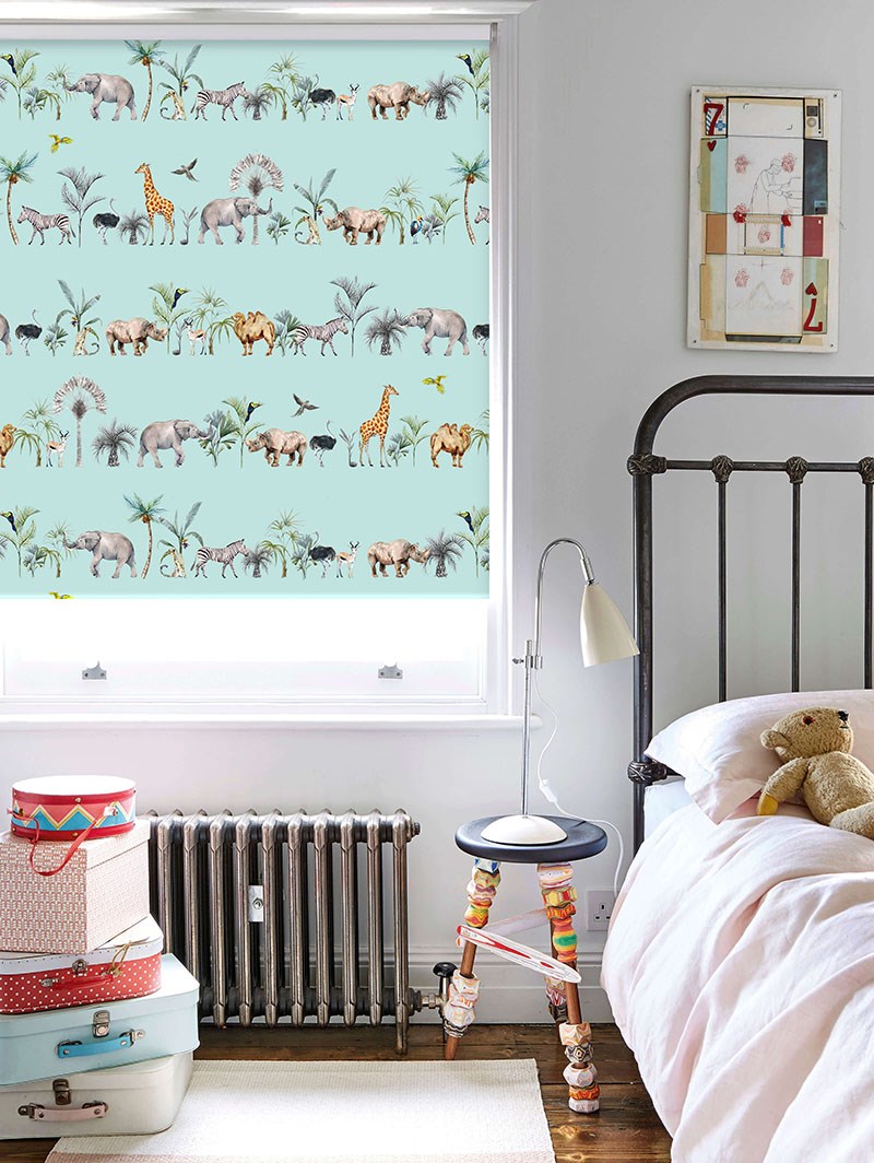 Kalahari Sky Safari Animal Childrens Roller Blind