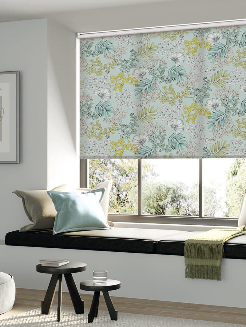 Maidenhair Soft Blue Roller Blind