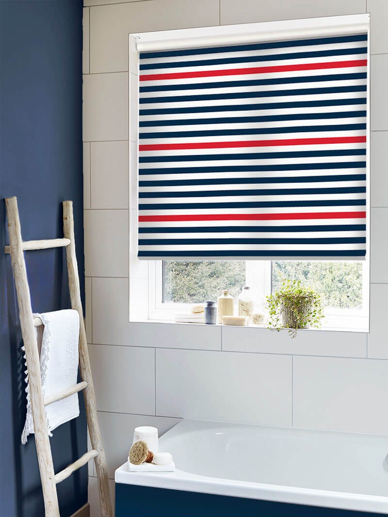 Nautical Stripe Roller Blind