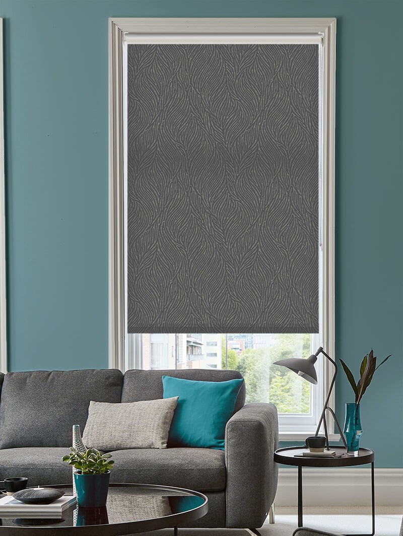 Ripple Dark Grey Roller Blind