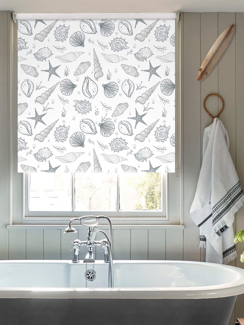 Shell Yeah Grey Roller Blind