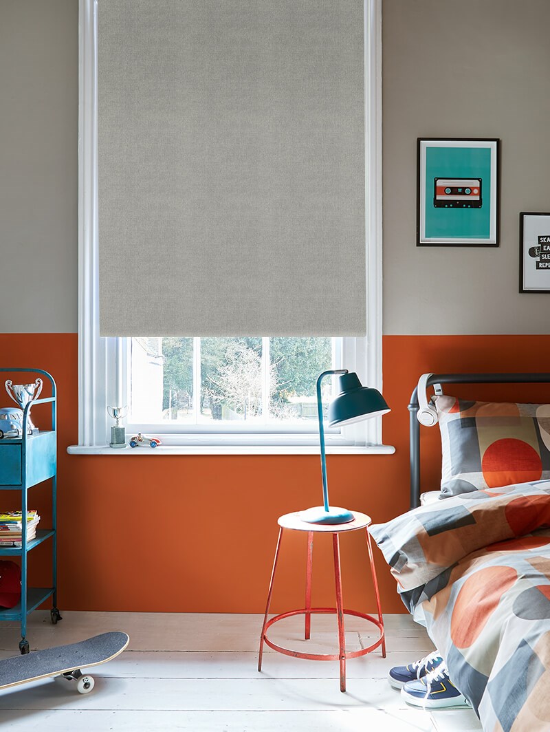 Melbourne Charcoal Grey Roller Blind