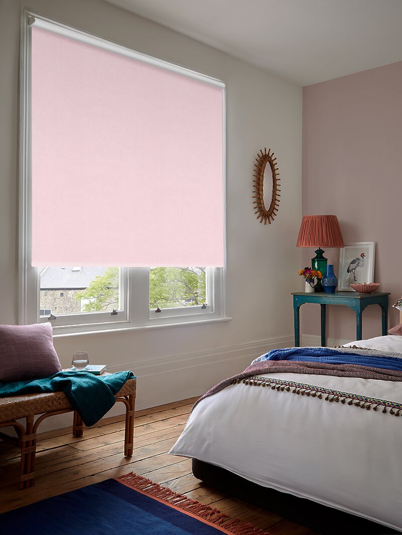 Melbourne Pale Pink Roller Blind