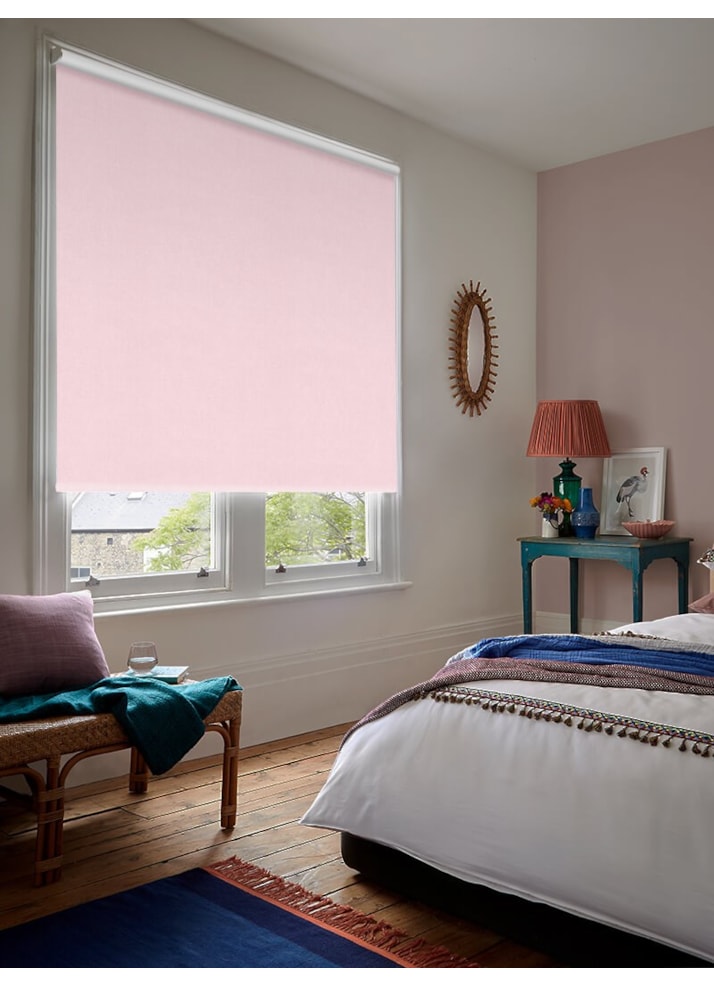 Melbourne Pale Pink Roller Blind