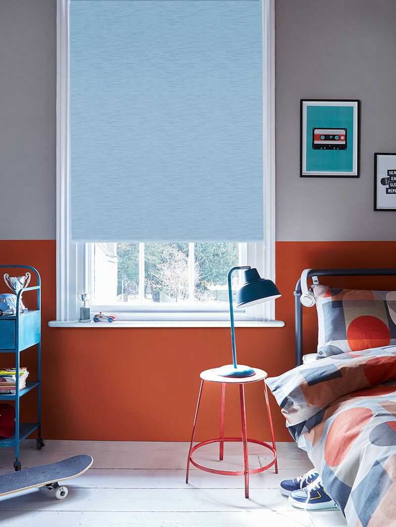 New York Cornflower Blue Roller Blind