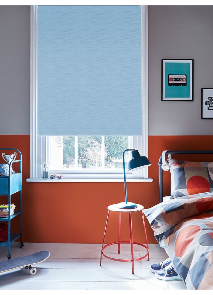 New York Cornflower Blue Roller Blind