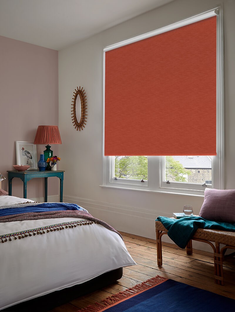 New York Earthy Red Roller Blind