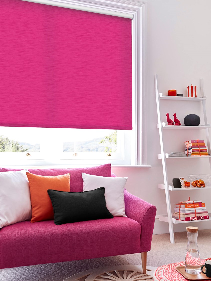 New York Fuchsia Pink Roller Blind