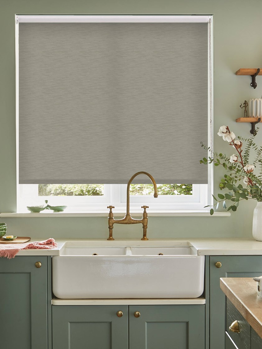 New York Green Grey Roller Blind