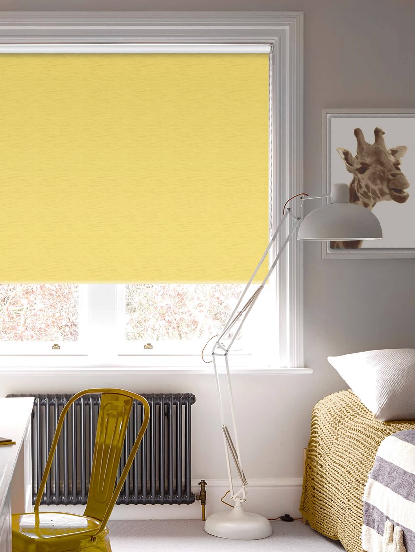 New York Light Yellow Roller Blind