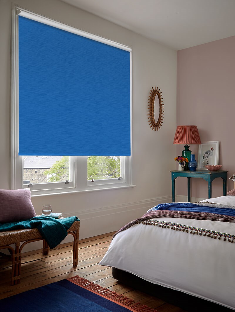 New York Marine Blue Roller Blind