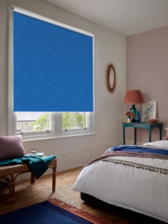 New York Marine Blue Roller Blind