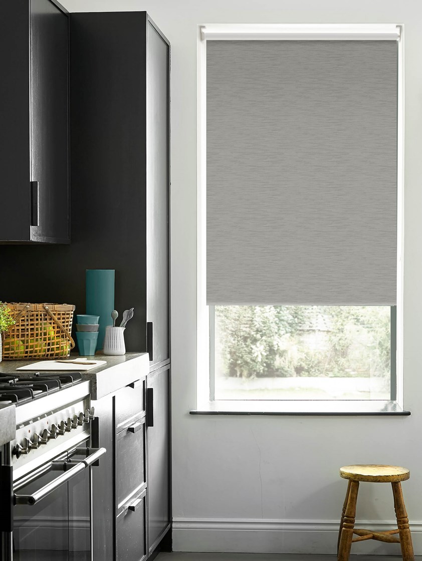 New York Metal Grey Roller Blind