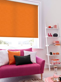 New York Tangerine Orange Roller Blind