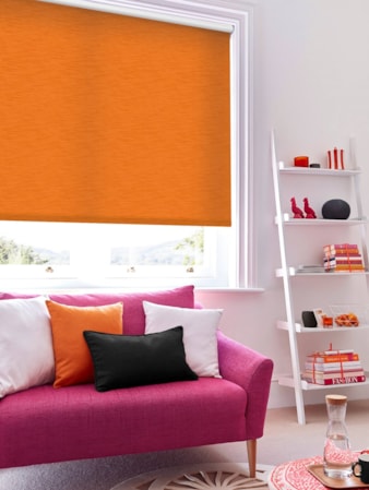 New York Tangerine Orange Roller Blind