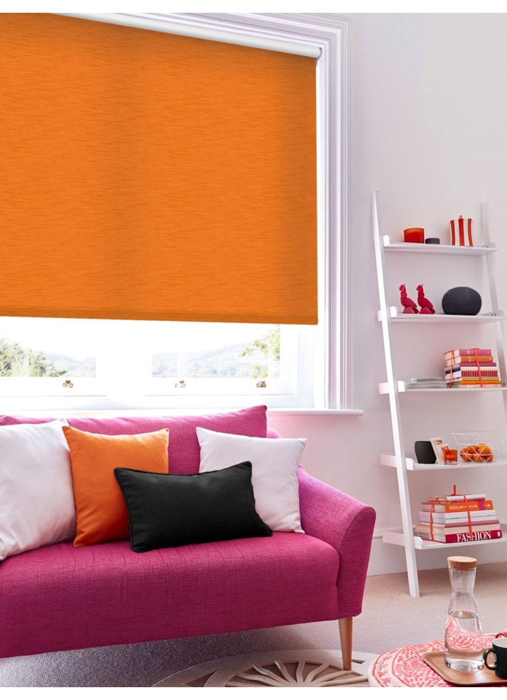 New York Tangerine Orange Roller Blind