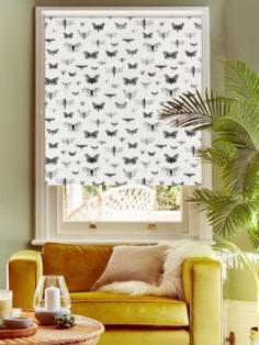 Vintage Insects on Linen Blackout Roller Blind