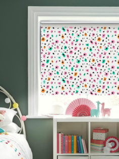 Leopard Print Multi Cordless Spring Loaded Roller Blind