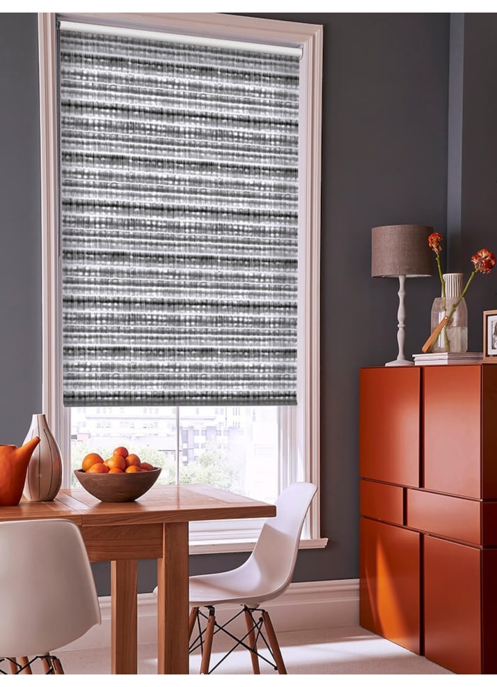 Shibori Stripe Grey Roller Blind