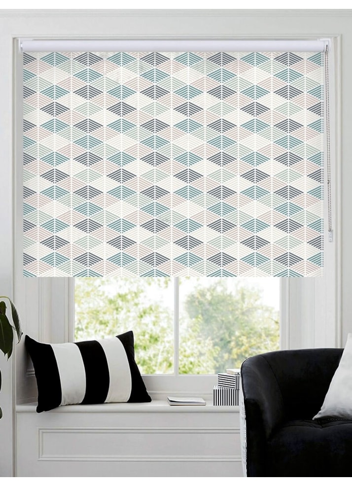 Dusky Stripes Geometric Roller Blind