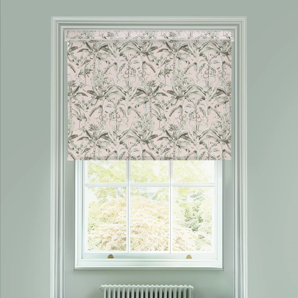 Ecuador Blush Electric Roller Blind by Boon & Blake