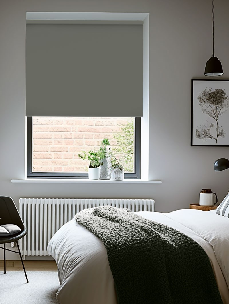 Elephant Grey Blackout Thermal Roller Blind